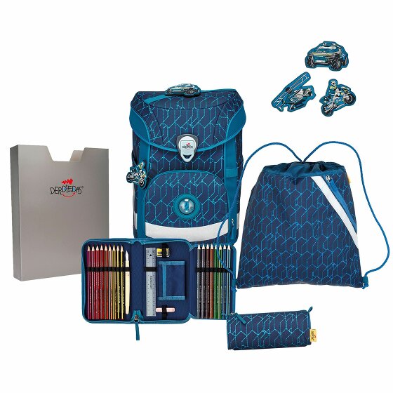 DerDieDas ErgoFlex Easy Zestaw tornistra blue speed