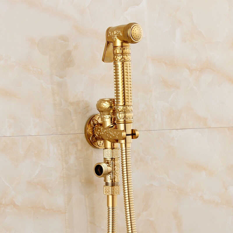 Bateria bidetowa bidet retro DELIA złota - złoty