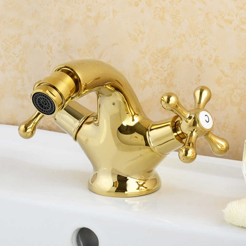 Bateria bidetowa bidet retro DELINE złota - złoty