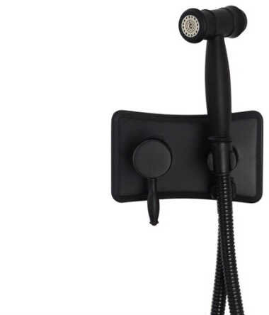 Bateria bidetowa bidet retro SELENA szczotkowane złoto - czarny