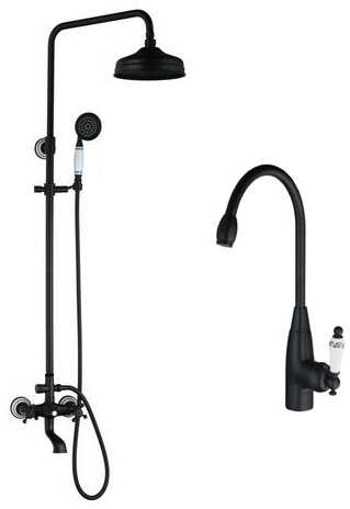 ZESTAW bateria prysznicowa LAMEA+ bateria umywalkowa DELINEA