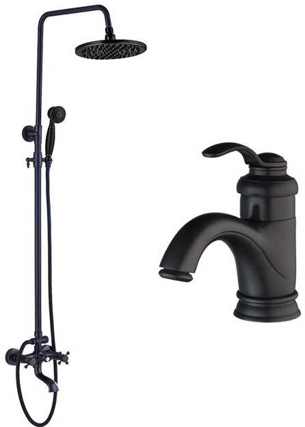 ZESTAW bateria prysznicowa EUFONIA+ bateria umywalkowa VALA
