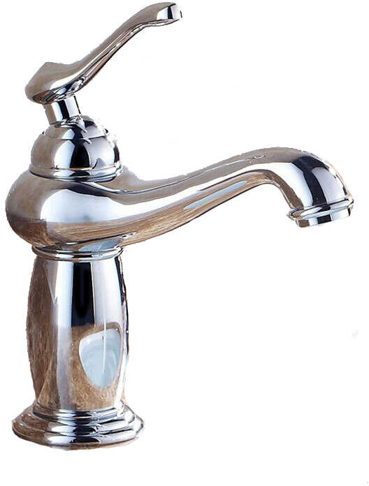 Bateria umywalkowa / bidetowa retro VIOLA różowe złoto - srebrny chrom