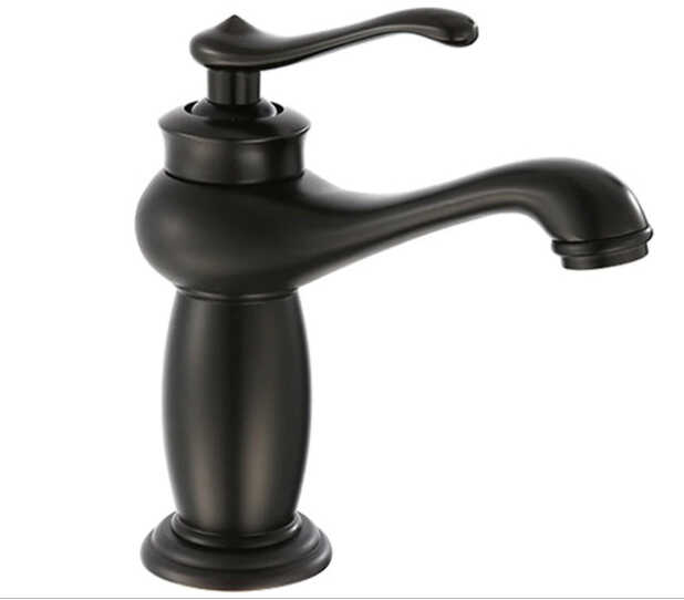 Bateria umywalkowa / bidetowa retro VIOLA różowe złoto - czarny