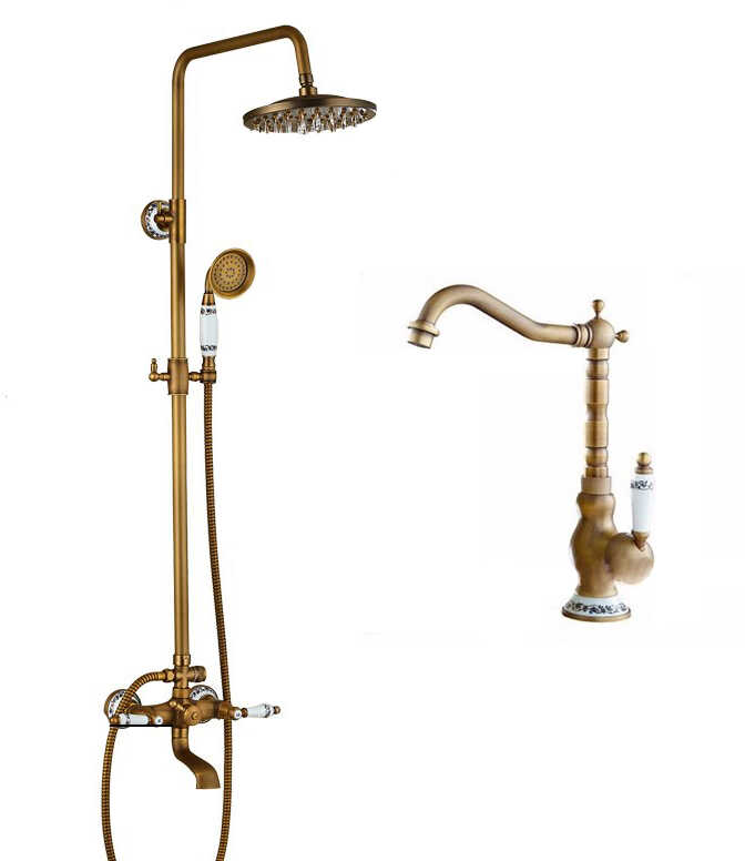 ZESTAW bateria prysznicowa LUTETIA + bateria umywalkowa HYBRIS