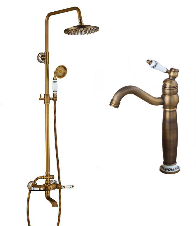 ZESTAW bateria prysznicowa LUTETIA + bateria umywalkowa VENUS
