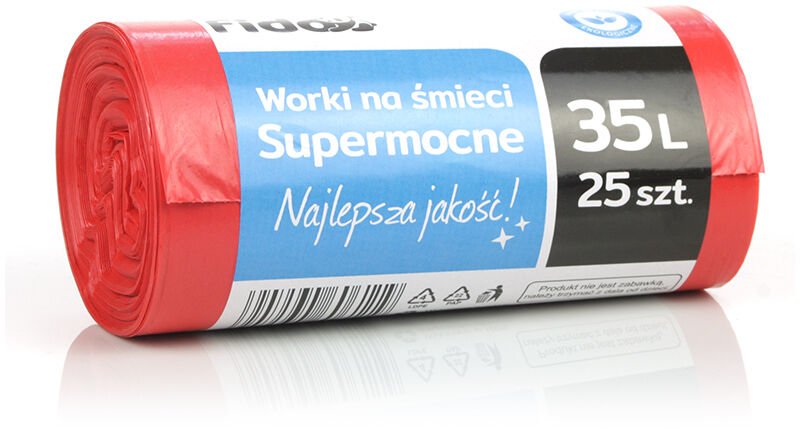 Fido Worki na śmieci LD Czerwone 35l, 25 sztuk