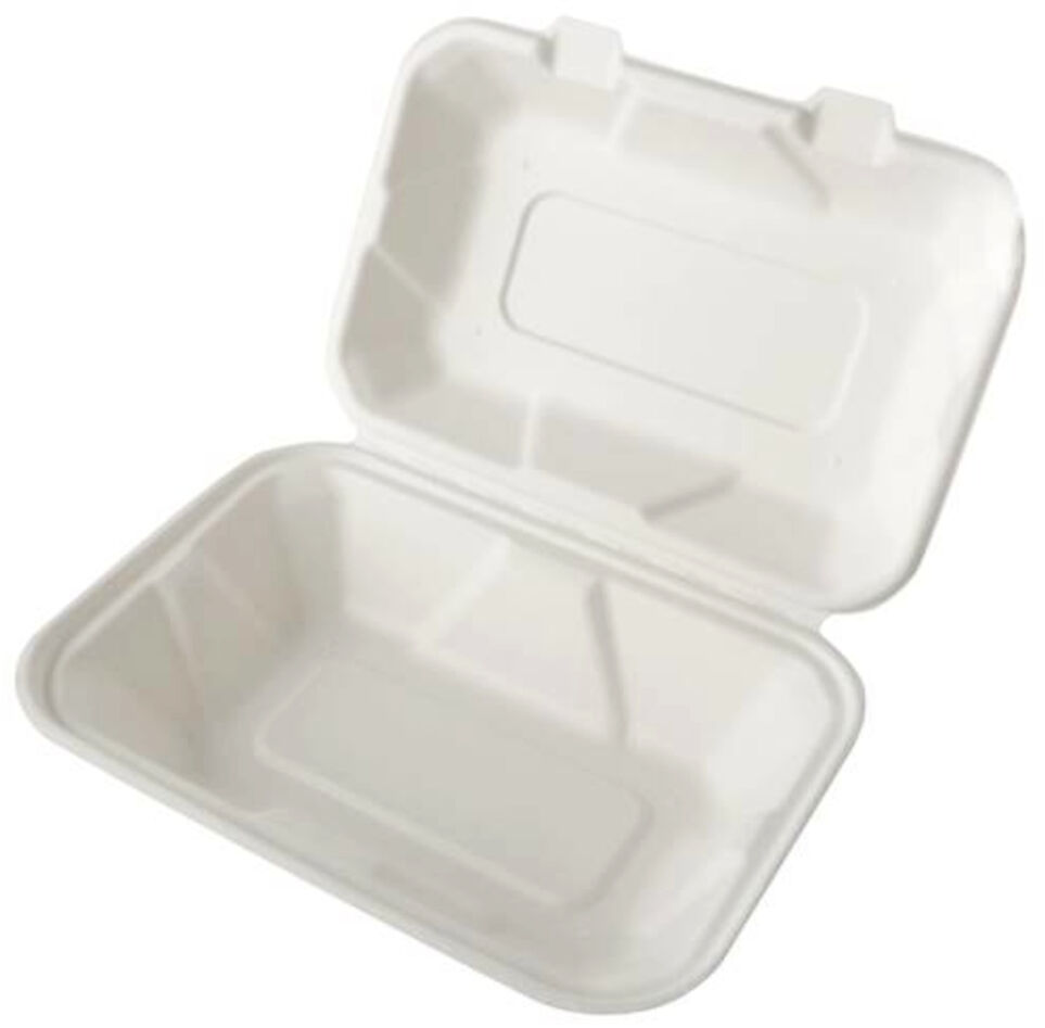 Menu Box 1/2 z trzciny cukrowej 240x155x50mm BIO, 50 sztuk