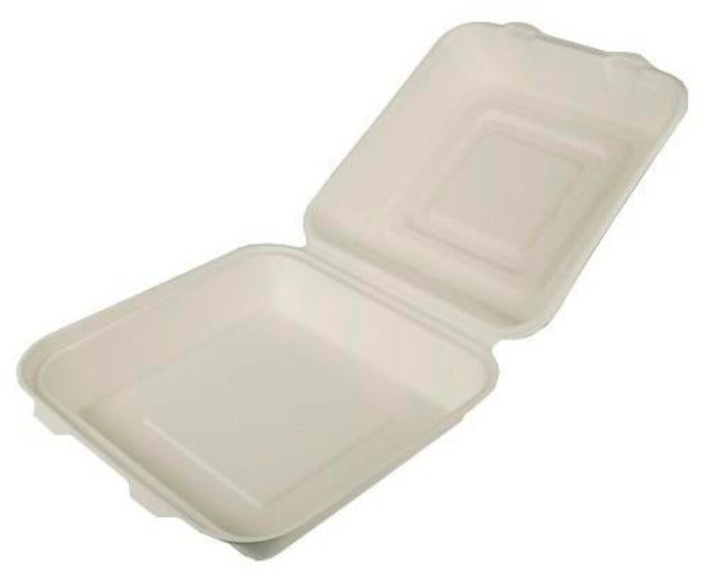 Menu Box z trzciny cukrowej BIO 228x230x80mm, 50 sztuk