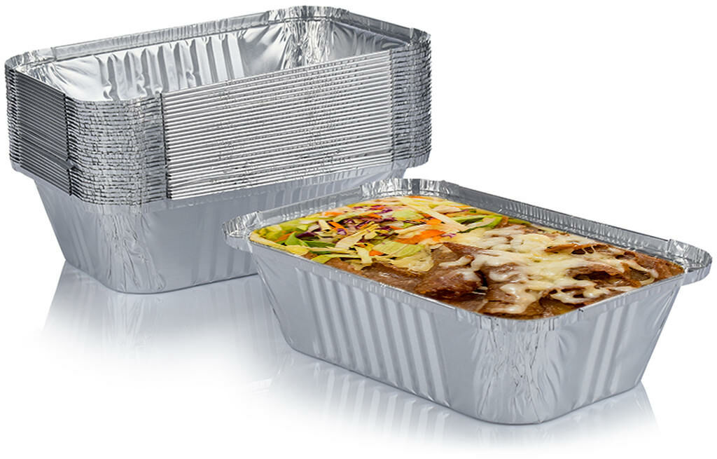 Foremka aluminiowa do zamykania 202x137x50 900 ml , 1 sztuka