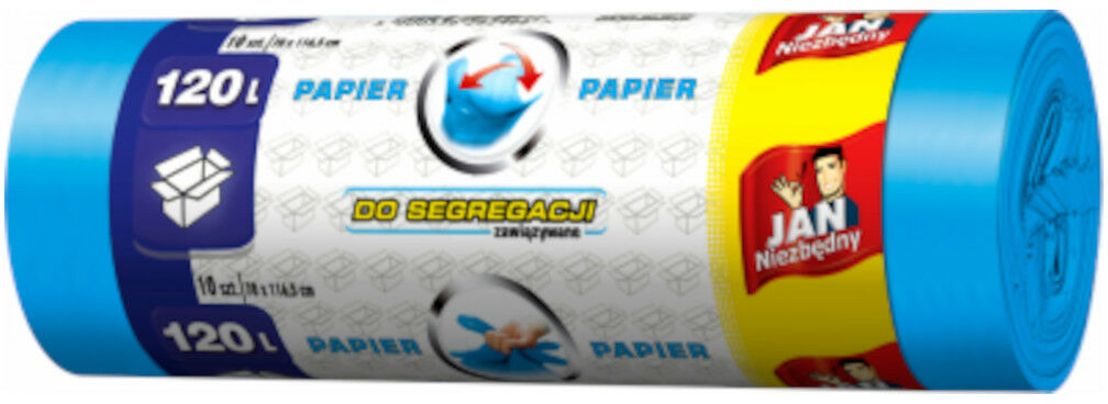 Jan Niezbędny Worki do segregacji papieru 120l, 10 sztuk