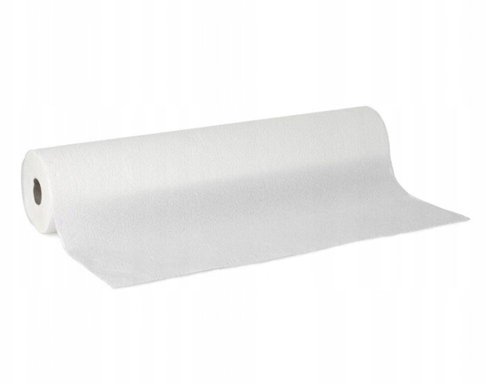 Prześcieradło na rolce jednorazowe białe 60cm*50 mb