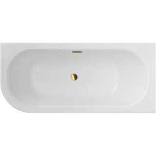 Besco AVITA SLIM + wanna asymetryczna lewa/prawa / syfon w kolorze złotym #WAV-170-PPZ #WAV-170-PPZ