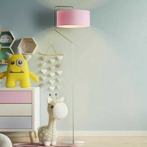 RÓŻOWA LAMPA STOJĄCA DO POKOJU DZIECKA CHARLOTTE