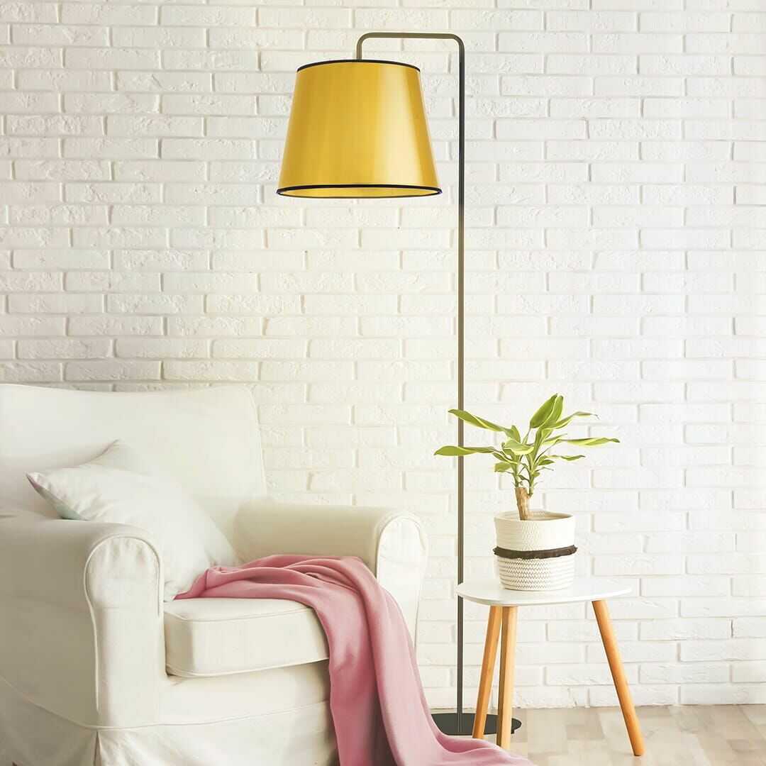 PODŁOGOWA LAMPA STOJĄCA DO SALONU W STYLU GLAMOUR ZAHARA MIRROR