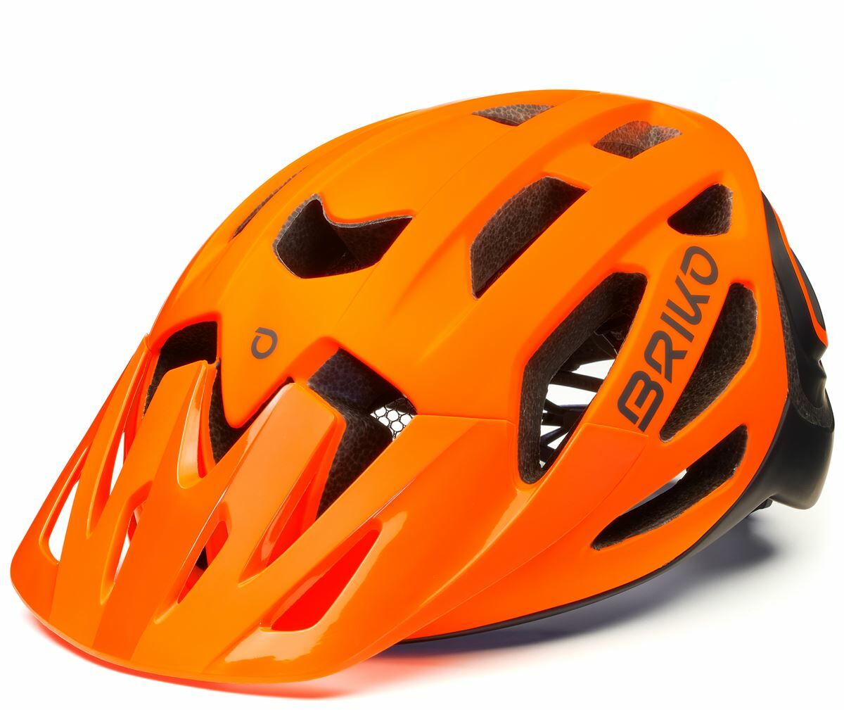 Kask rowerowy BRIKO SISMIC Orange fluo Black 2021