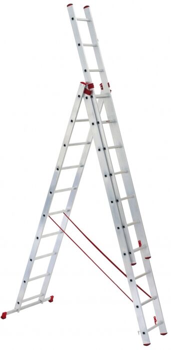 Drabina aluminiowa uniwersalna 3x7 firmy ALOSS - 5,30m