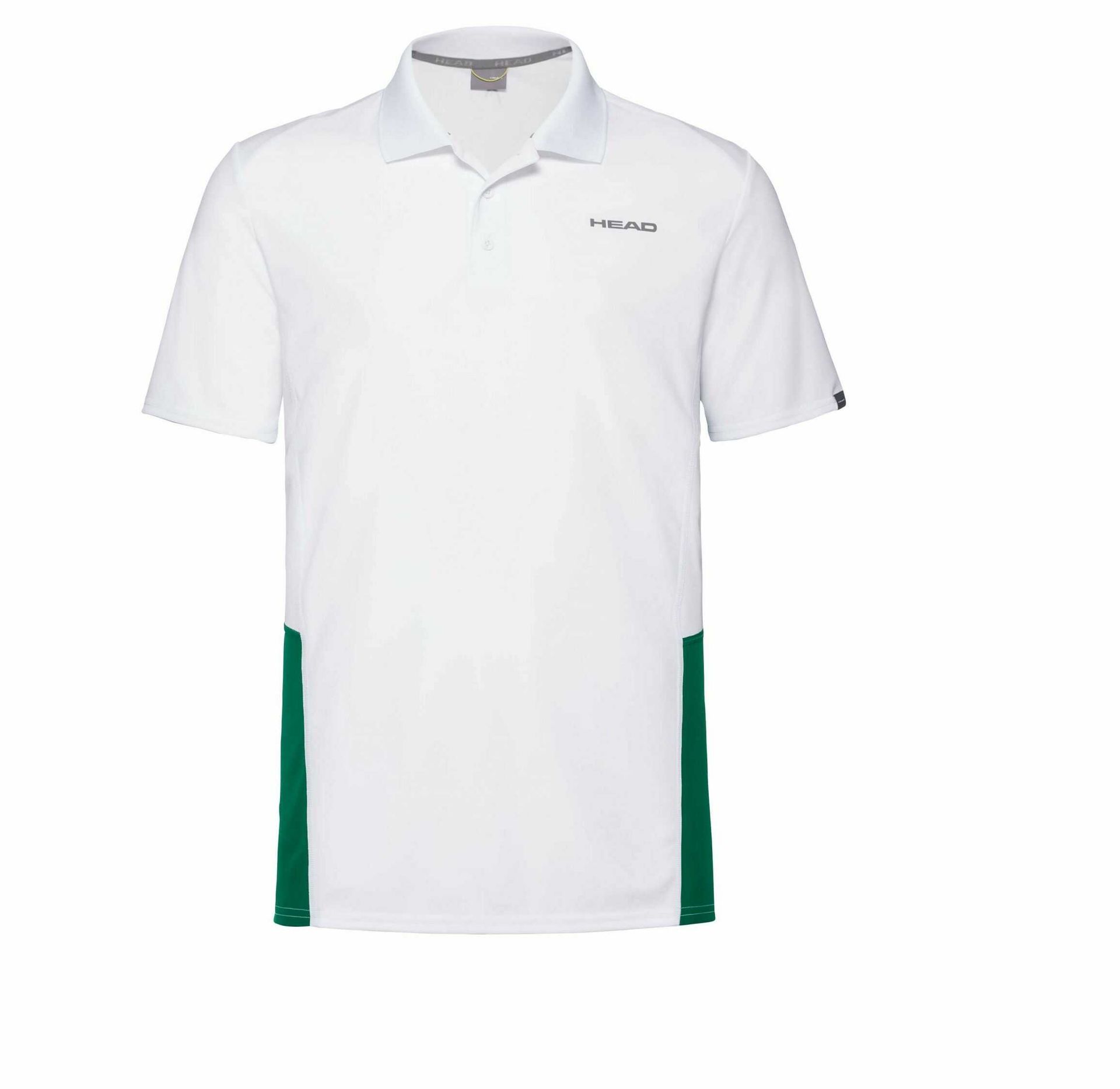 HEAD Club Tech Polo Shirt M White Green 2020
