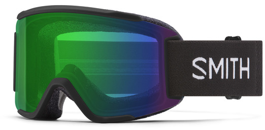 SMITH SQUAD S Black ChromaPop Everyday Green Mirror + Clear 2023