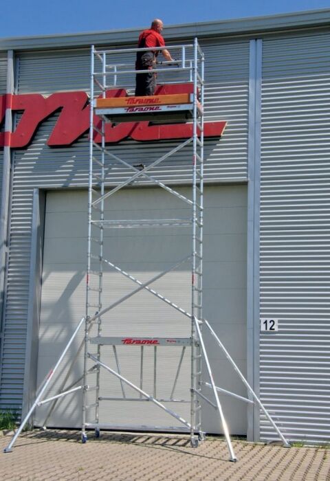 Rusztowanie aluminiowe jezdne FARAONE COMPACT - 3,70m