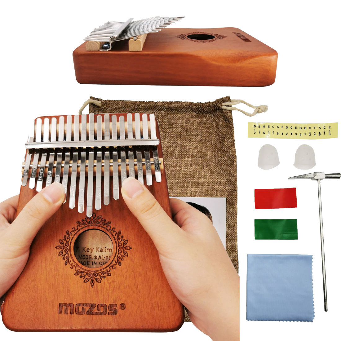 Zdjęcia - Bęben pojedynczy Mozos Kalimba instrument afrykański Flower 