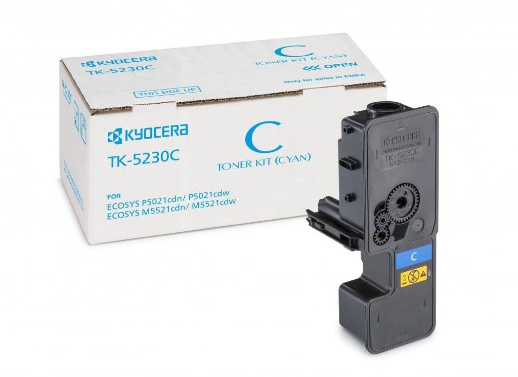 Toner Oryginalny Kyocera ECOSYS P5021cdn P5021cdw M5521cdn M5521cdw TK-5230C Niebieski