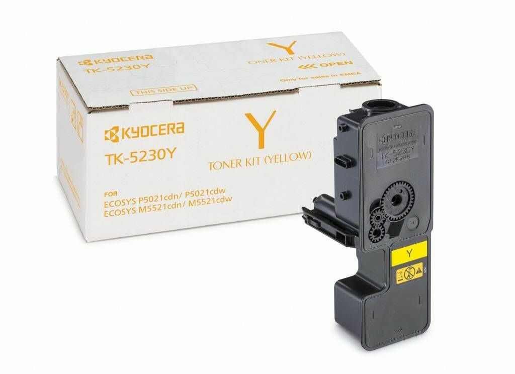Toner Oryginalny Kyocera ECOSYS P5021cdn P5021cdw M5521cdn M5521cdw TK-5230Y Żółty