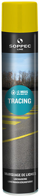 Farba do malowania linii TRACING w aerozolu żółta 750ml