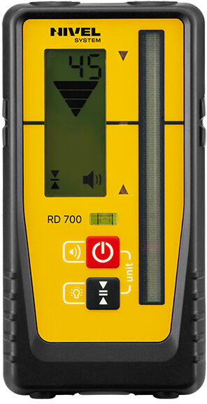 Cyfrowy czujnik laserowy Nivel System RD700 DIGITAL dla niwelatorów rotacyjnych (z uchwytem)