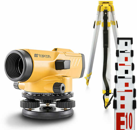 Niwelator optyczny Topcon AT-B4A (grady) + statyw + łata 5m