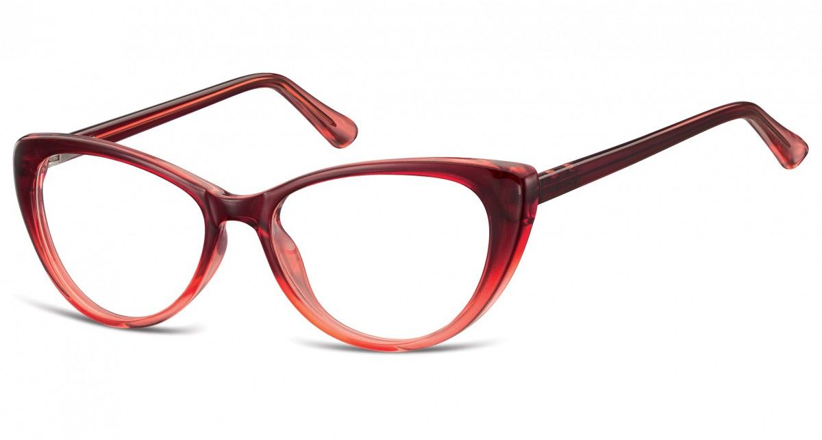 Sunoptic Okulary oprawki korekcyjne Kocie Oczy zerówki CP138B gradient burgundowy