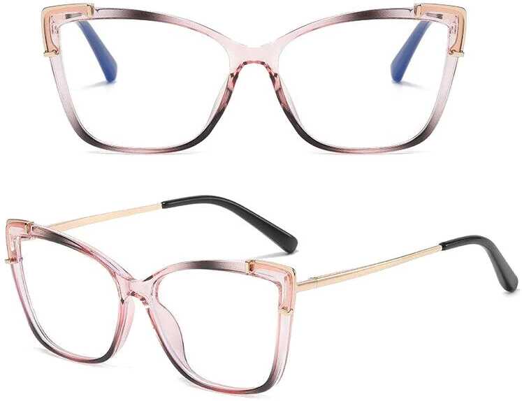 Stylion Okulary kocie do komputera damskie z filtrem BLUE Light zerówki 2587-4 (wideo)
