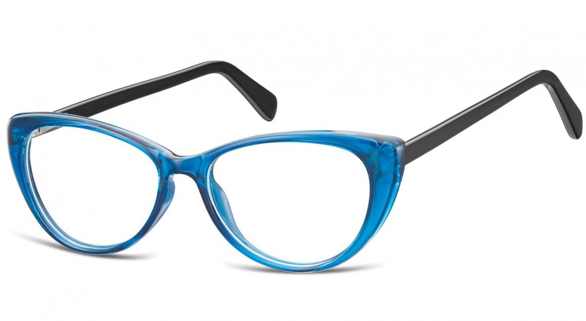 Sunoptic Okulary oprawki zerówki korekcyjne Kocie Oczy AC19F