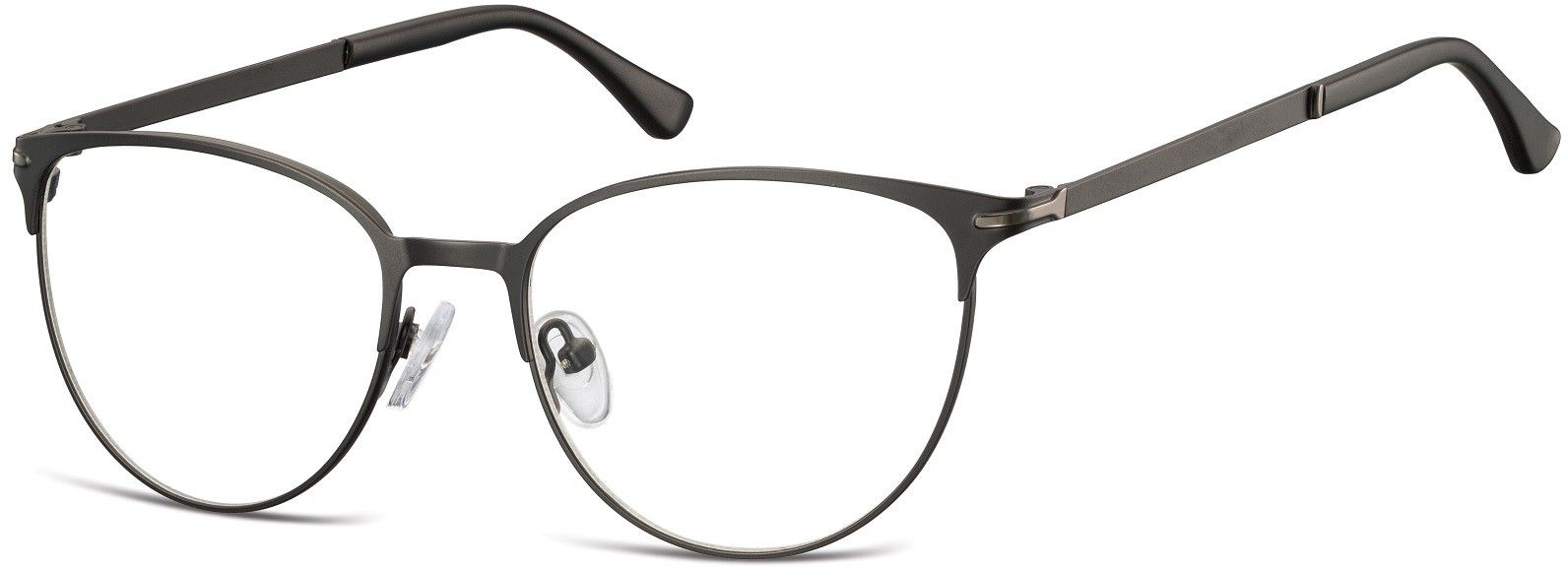 Sunoptic Okulary oprawki korekcyjne kocie oczy zerówki 914C czarny