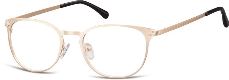 Sunoptic Okulary oprawki damskie kocie oczy stalowe 992H złote