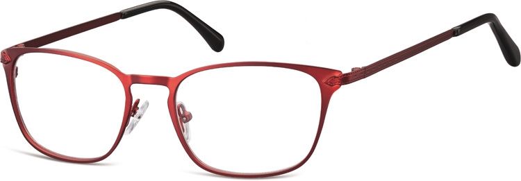 Sunoptic Oprawki okularowe kocie oczy damskie stalowe 991F czerwone