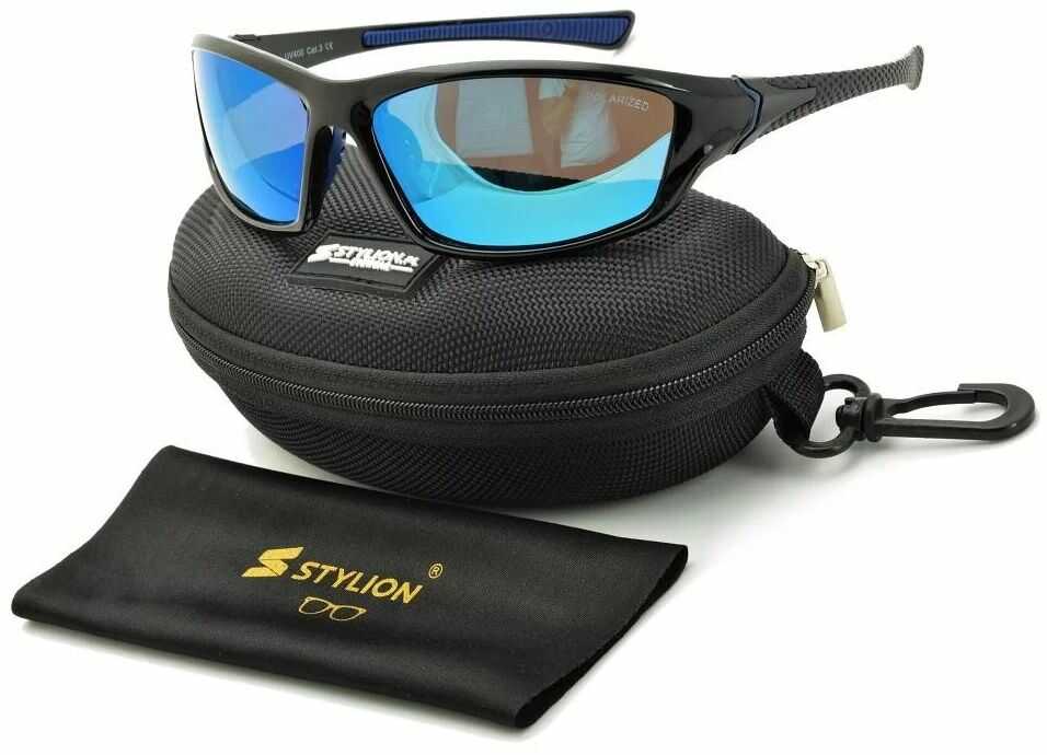 Stylion Męskie sportowe okulary lustrzane przeciwsłoneczne z polaryzacją SPD122LA