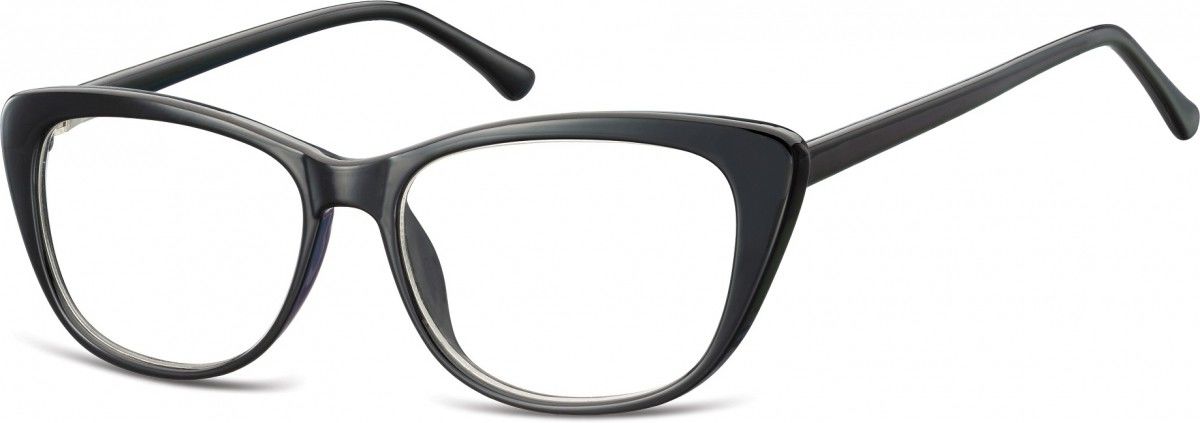 Sunoptic Okulary oprawki korekcyjne Kocie Oczy zerówki CP129F czarne