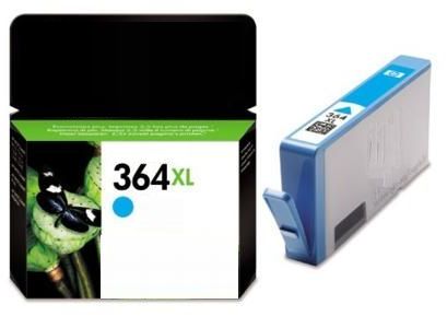 Zamiennik HP 364 XL CYAN błekitny do drukarki C5380/C6380/D5460/B8850 oem CB323E większy od CB318EE