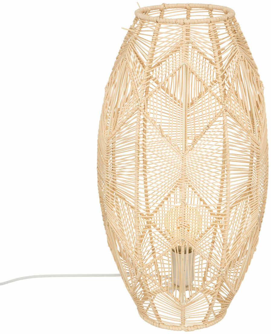 Atmosphera Lampion z rattanu KITA, 49 cm