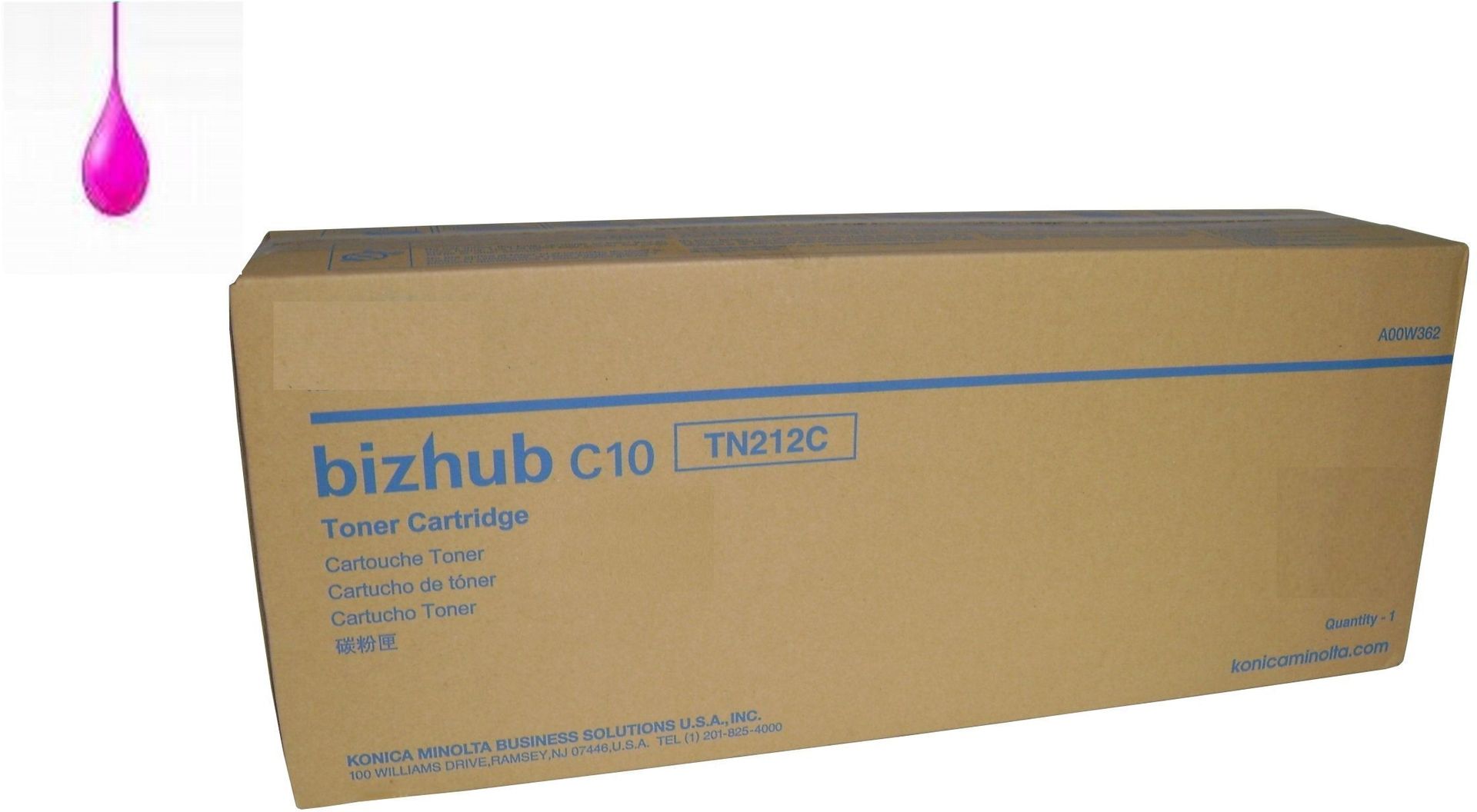 Toner Zamiennik Konica-Minolta C10P TN-212M MAGENTA czerwony do drukarki Bizhub C10P toner A00W272