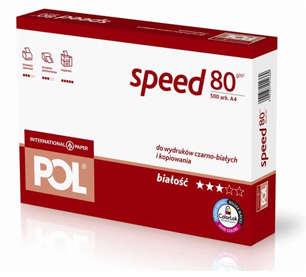International Paper Papier POLSPEED format A4 gramatura 80g UNIWERSALNY