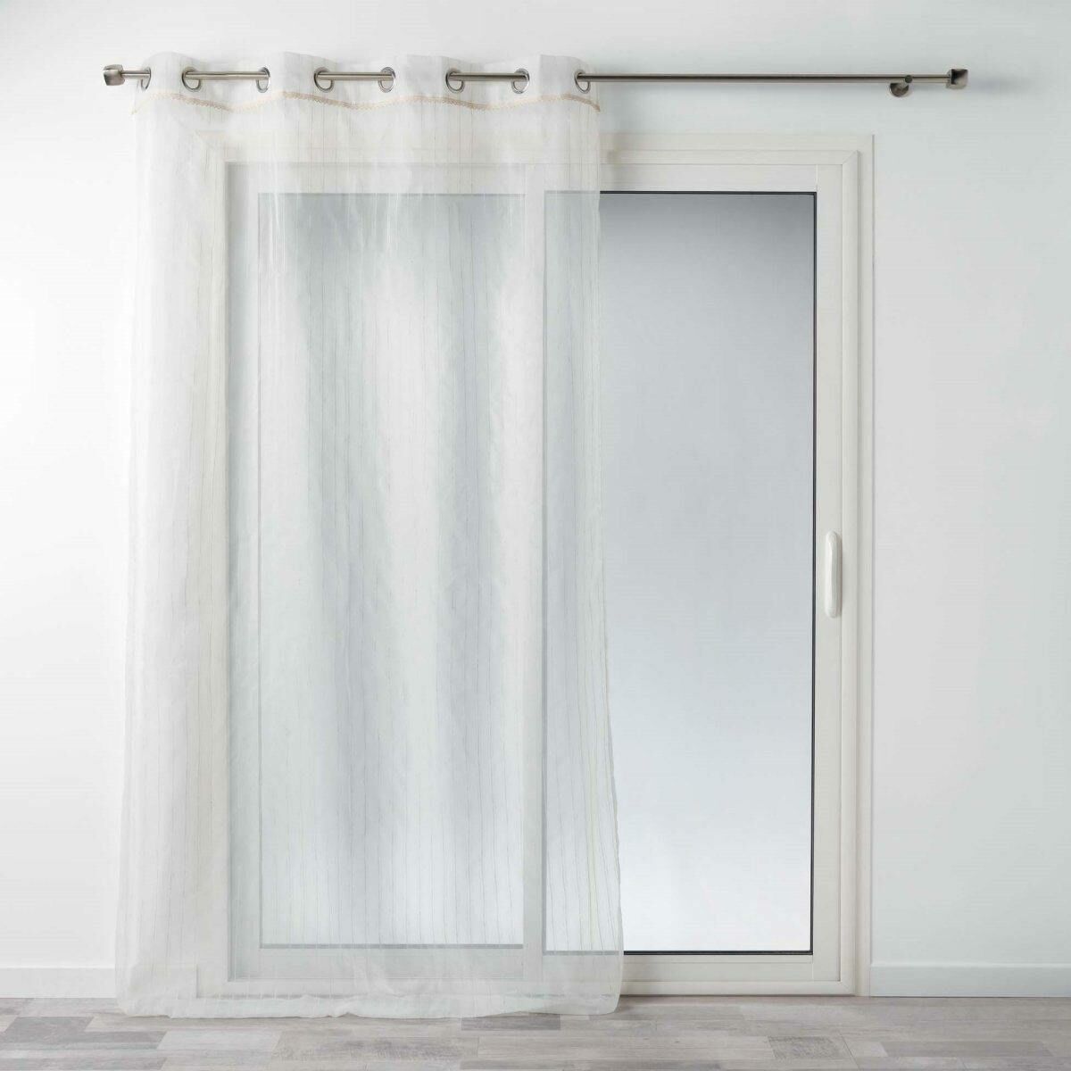 Douceur d'intérieur   Firana okienna na przelotkach VERONE 140 x 240 cm biała 1626420