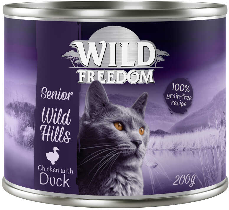 Wild Freedom Senior, Wild Hills  Kaczka i kurczak - 12 x 200 g