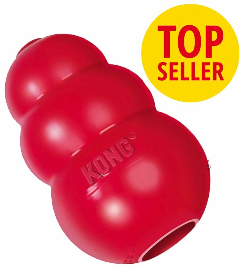 Kong Classic koloru czerwonego, L - ok. 10 cm