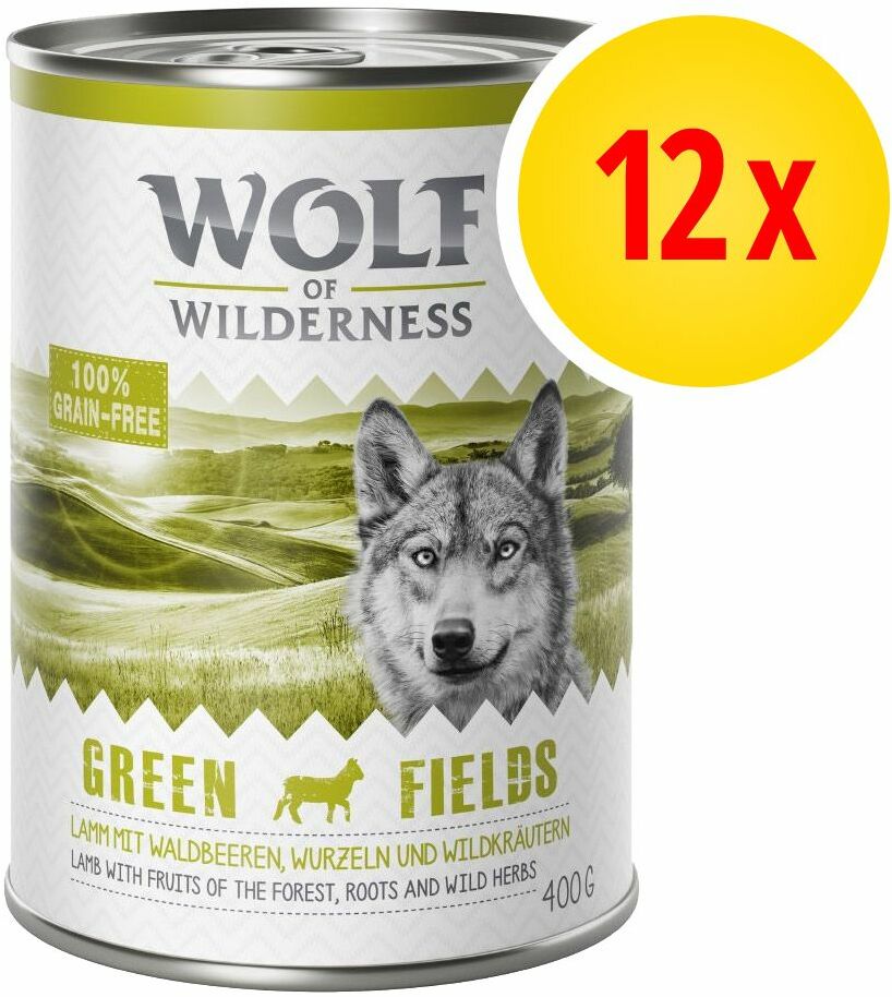 Wolf of Wilderness Zestaw of Wilderness Adult, 12 x 400 g - Oak Woods, dziczyzna