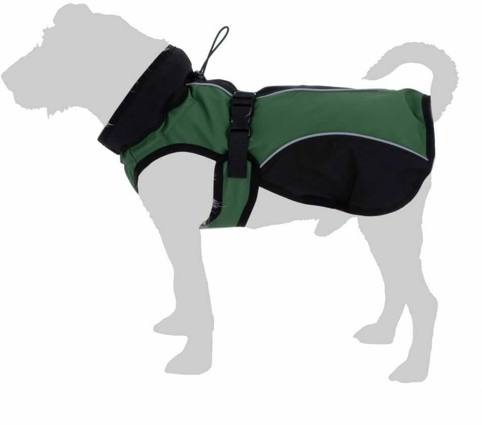 Zooplus Exclusive Płaszczyk dla psa Softshell Zielony dł grzbietu 55 cm| Dostawa GRATIS od 89 zł + BONUS do pierwszego zamówienia