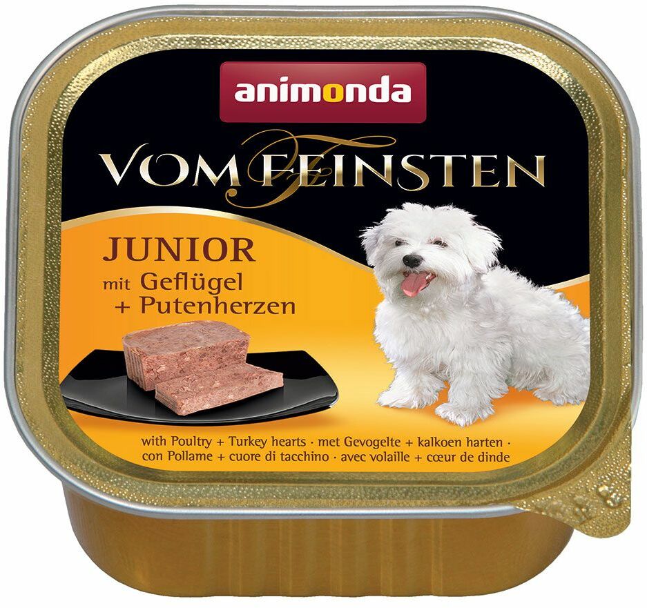 Animonda 40 + 8 gratis! vom Feinsten 48 x 150 g Junior Wołowina z drobiem| Darmowa Dostawa od 89 zł i Super Promocje od zooplus!