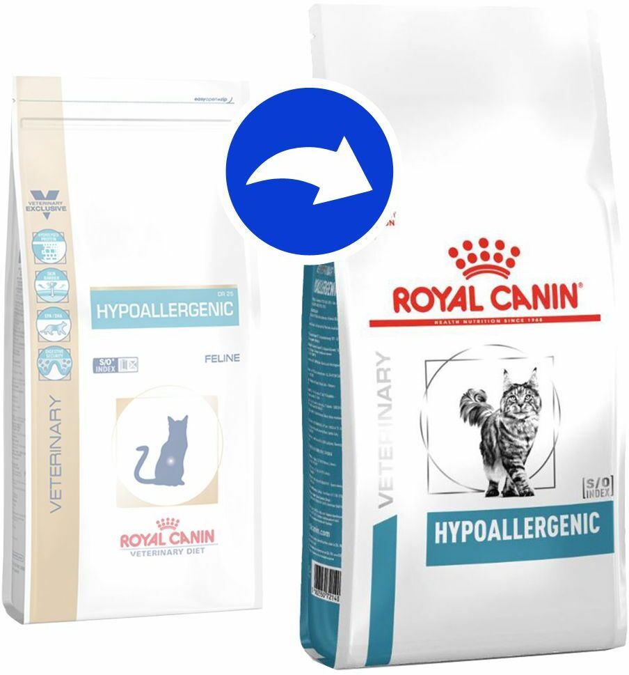 Royal Canin Veterinary Diet Feline Hypoallergenic Dr25 2,5Kg 594