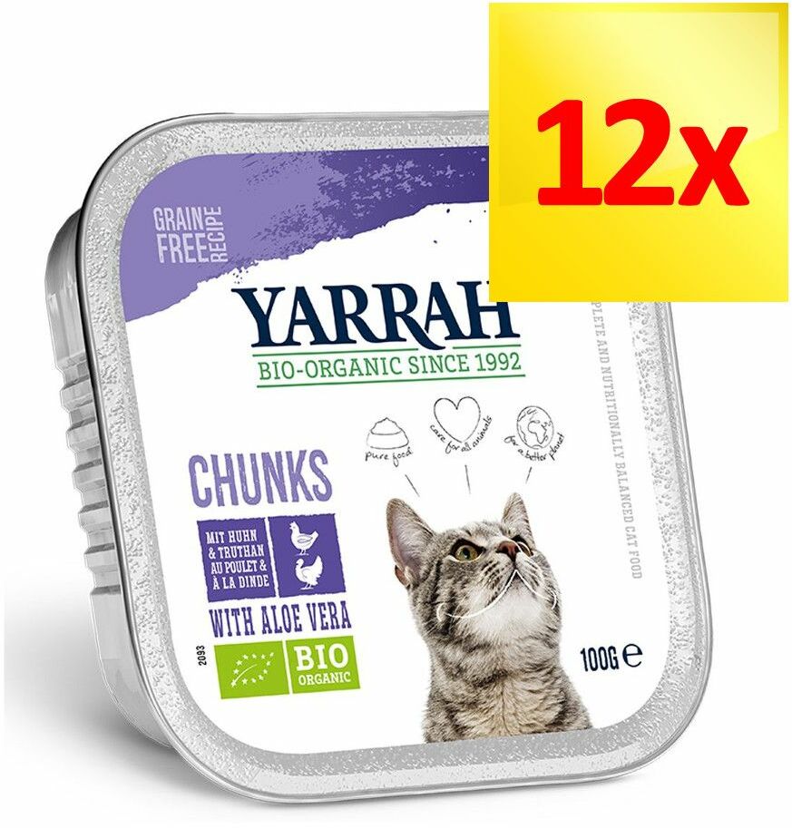 Korzystny zestaw Yarrah Bio kawałeczki w sosie, 12 x 100 g - Ryba z biospiruliną